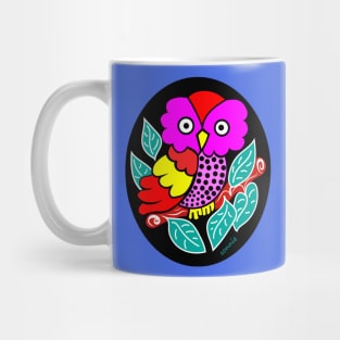 Cute Owl with Polka Dot Belly Mug